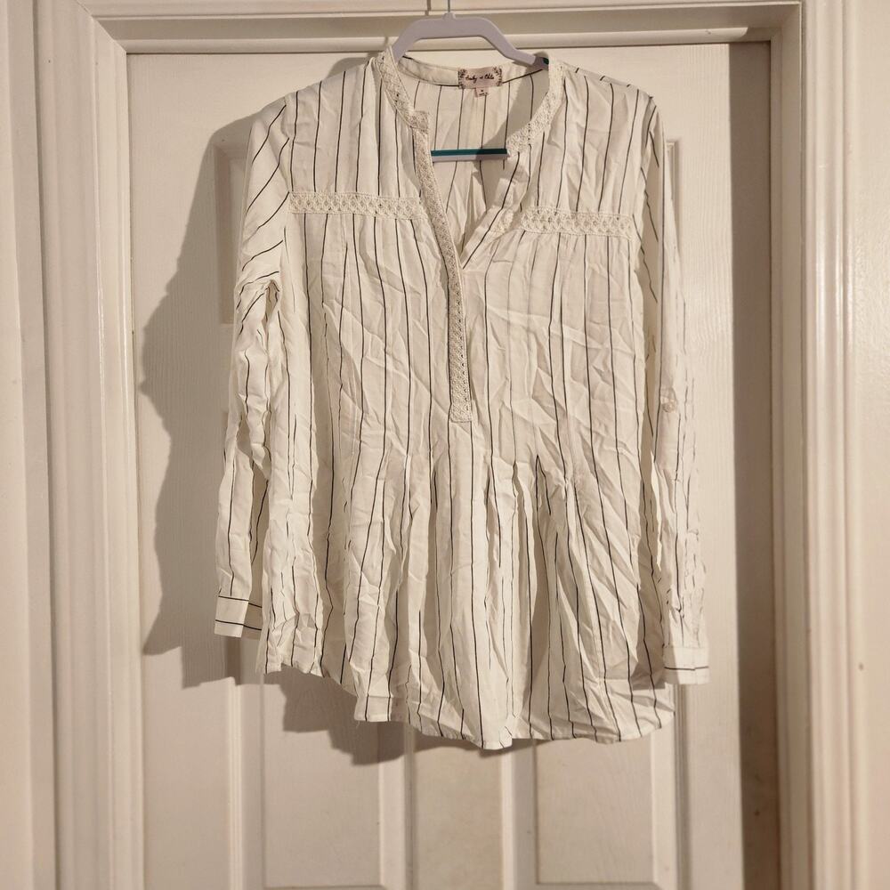 Bailey Chloe Woven Long Sleeve Blouse Size M